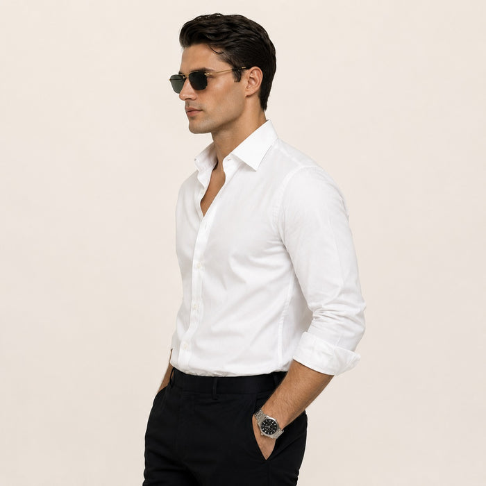 ARZO Pure White Signature Shirt