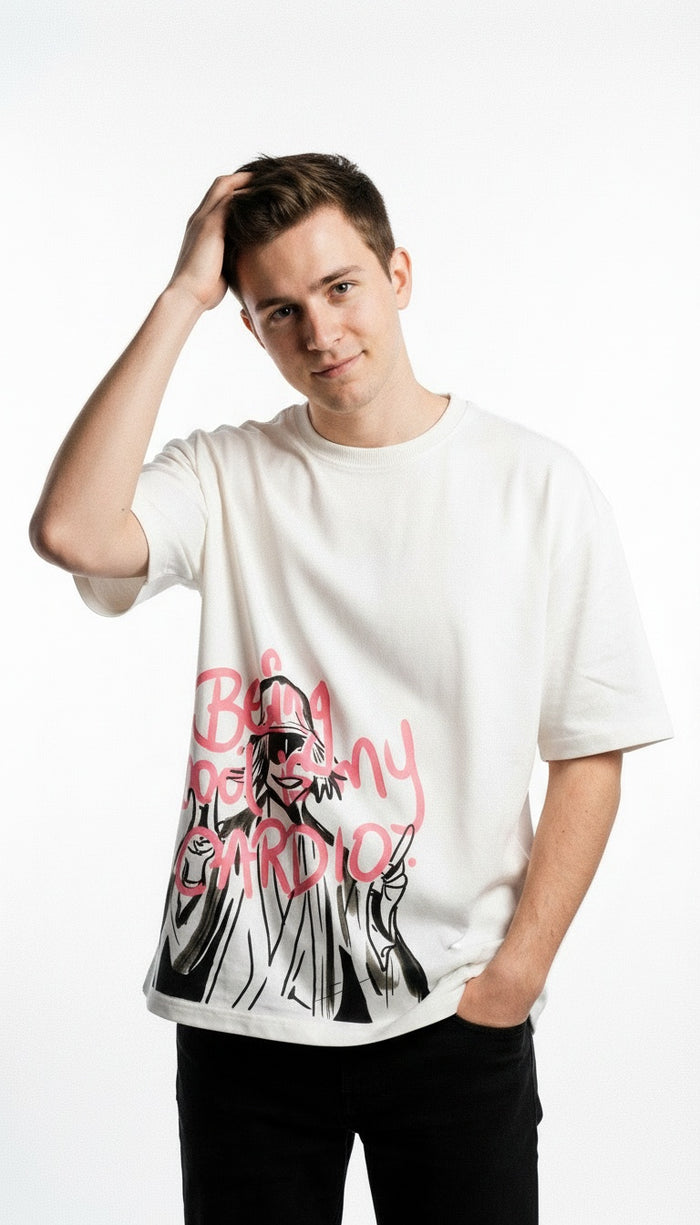 ARZO Rebel Heart Graphic Oversized Tee