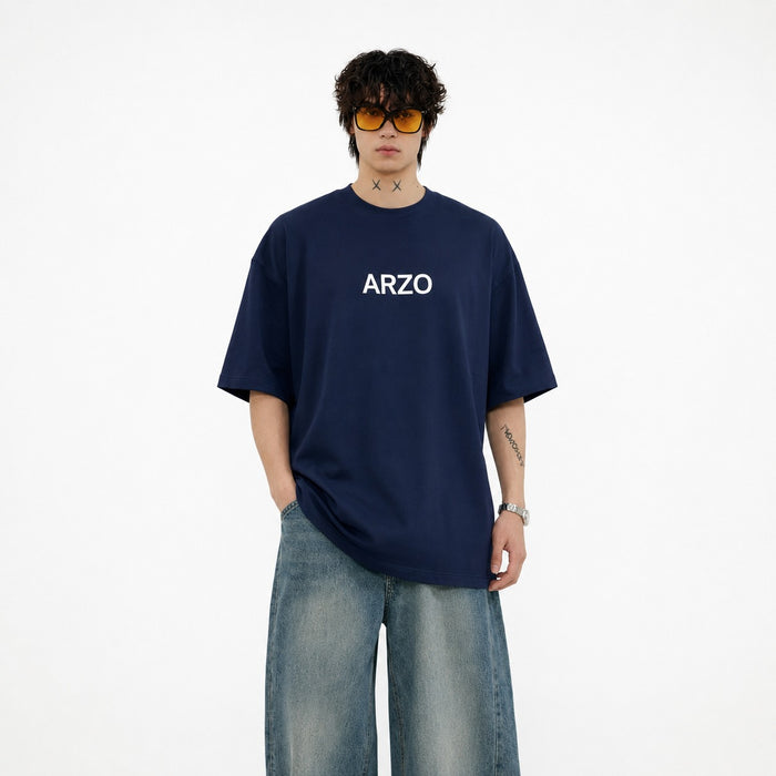 ARZO Retro Tape Oversized Tee