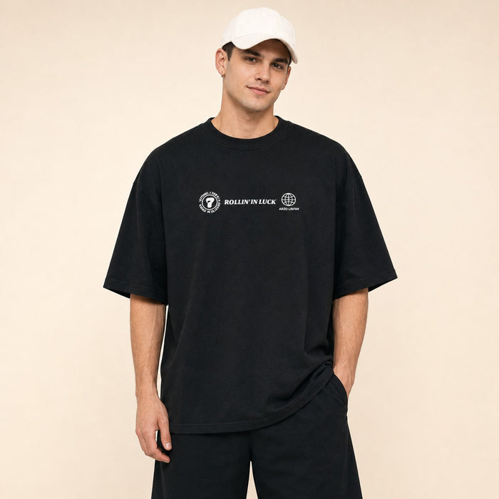 ARZO Rollin’ In Luck Oversized Graphic T-Shirt