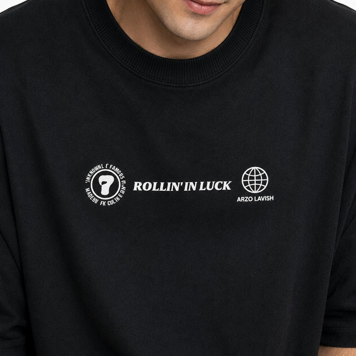 ARZO Rollin’ In Luck Oversized Graphic T-Shirt
