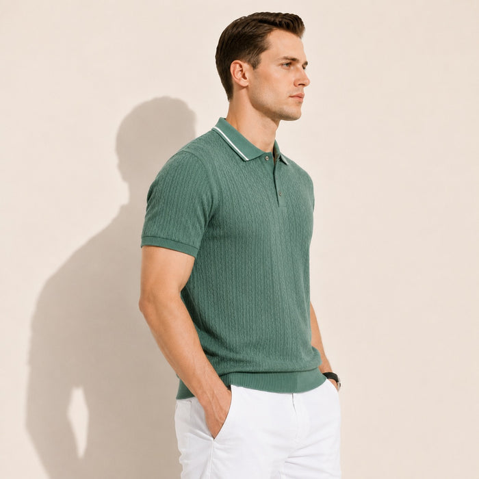 ARZO Sage Royale Knit Polo