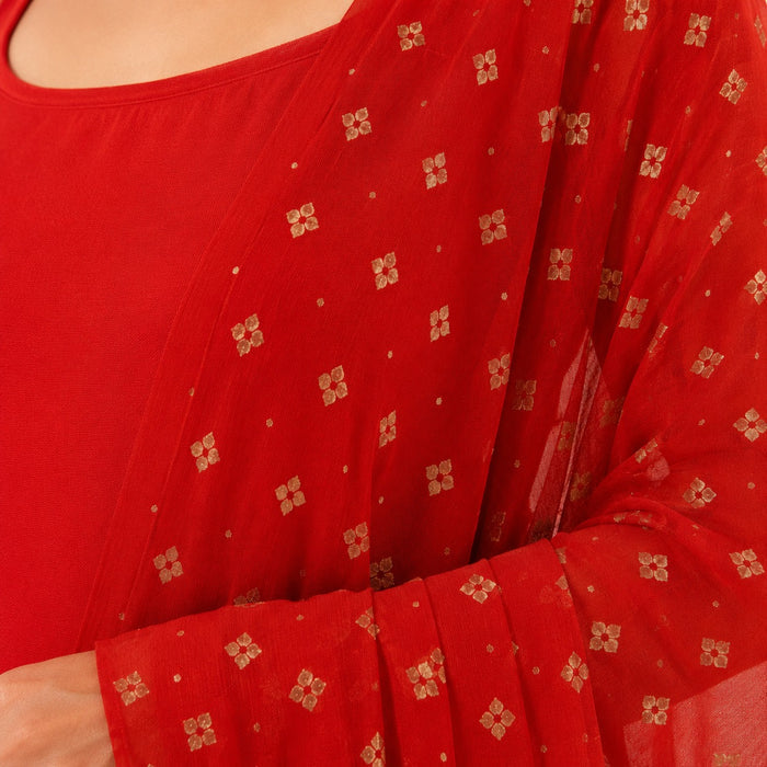 ARZO Scarlet Bloom Sharara Suit