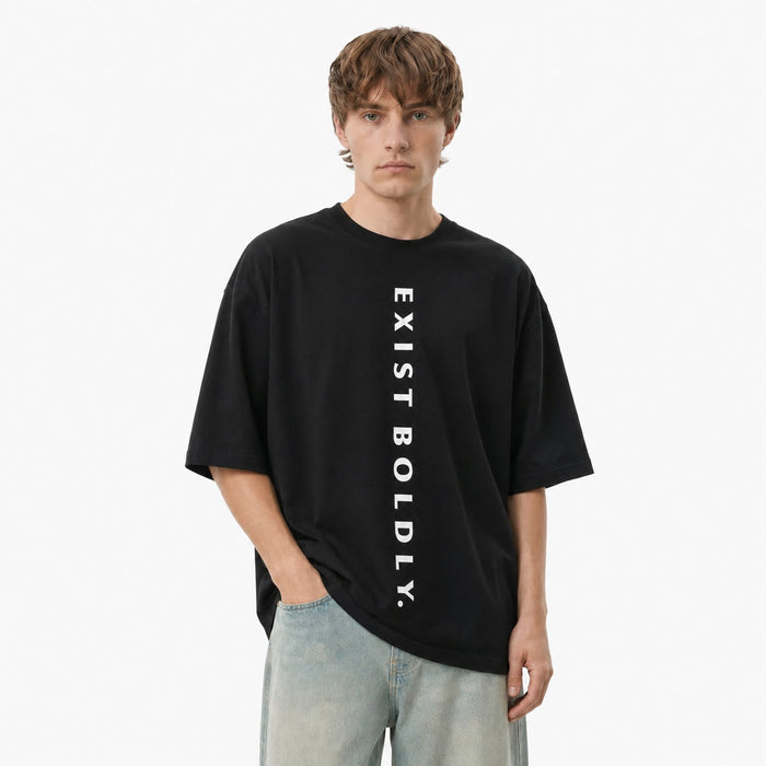 ARZO Shadow Pulse Backprint Oversized Tee
