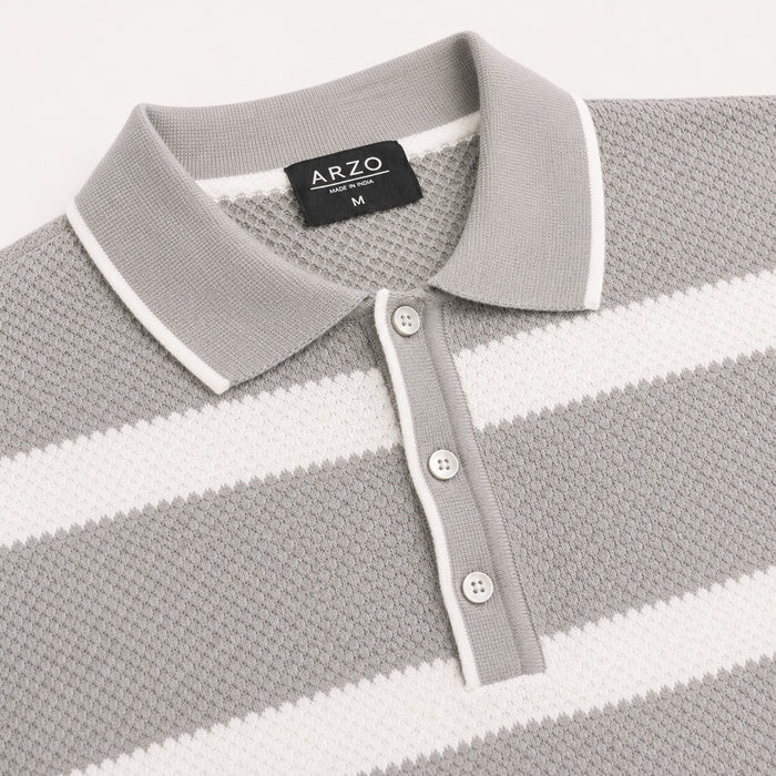 ARZO Stone Grey Urban Polo | Premium Quality