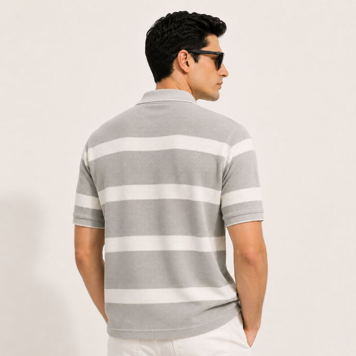 ARZO Stone Grey Urban Polo | Premium Quality