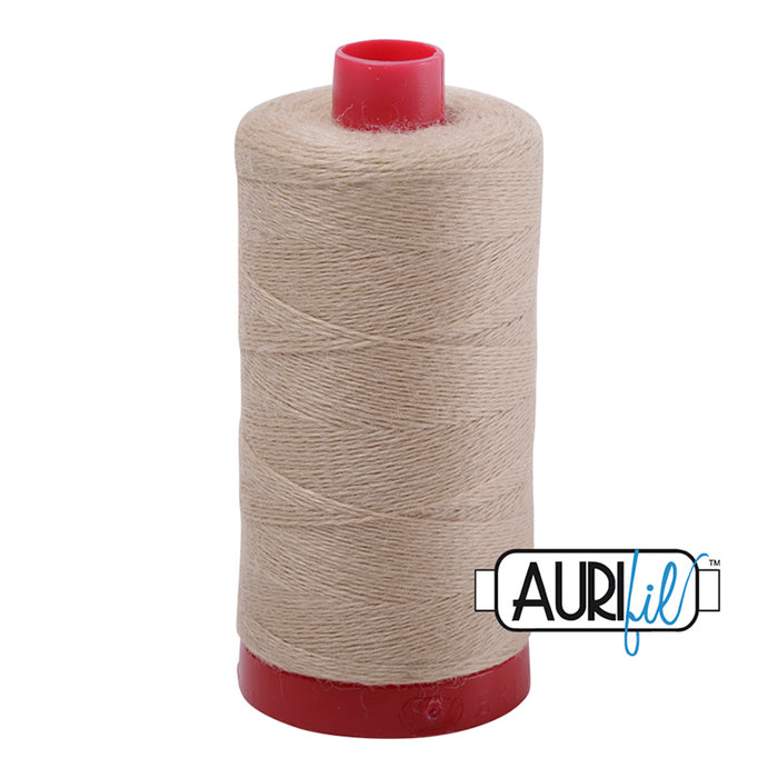 Aurifil Lana Wool Thread 350 mt 12 wt Light Tan #8343