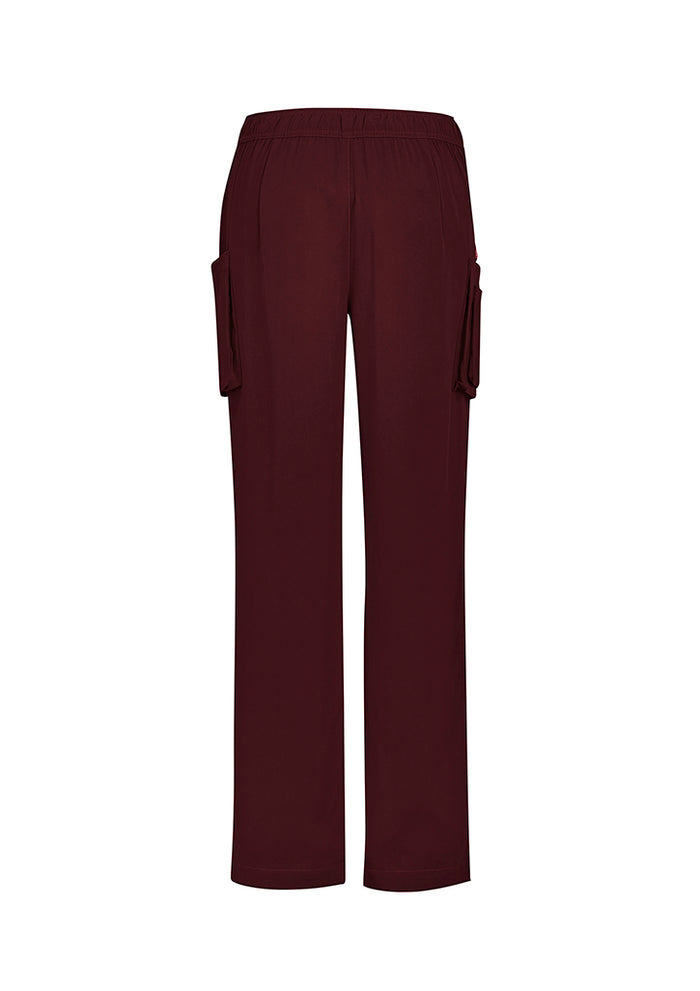 Avery Women's Multi-Pocket Straight Leg Pant CSP944LL - Burgundy