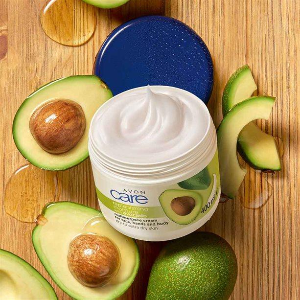 Avon Care Avocado Oil Multipurpose Cream for Face, Hands & Body - 400ml