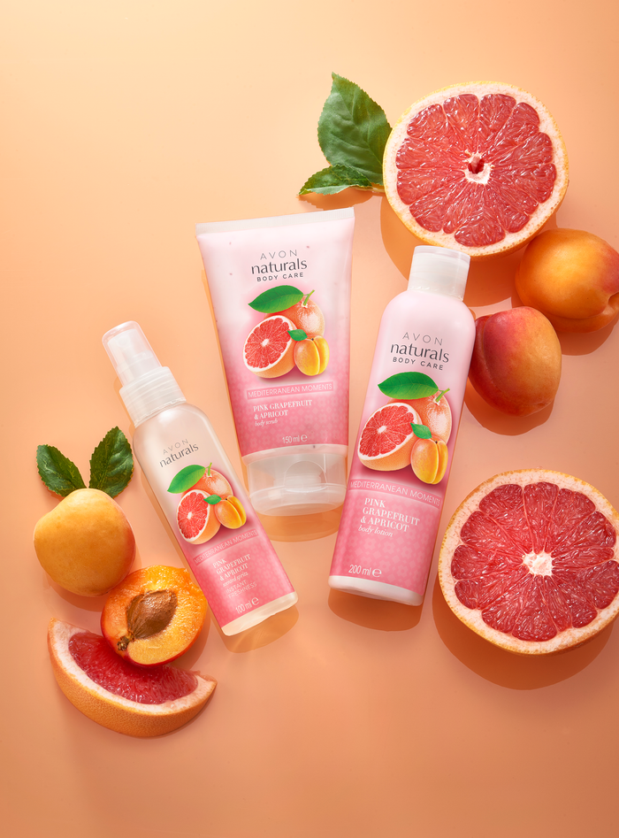 Avon Naturals Mediterranean Moments Pink Grapefruit & Apricot Body Lotion - 200ml