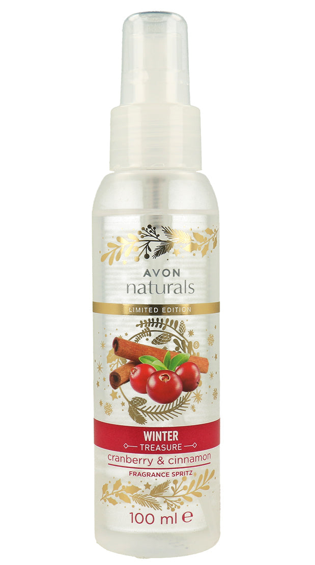 Avon Naturals Winter Treasure Cranberry & Cinnamon Body Mist - 100ml