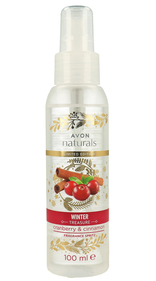 Avon Naturals Winter Treasure Cranberry & Cinnamon Body Mist - 100ml