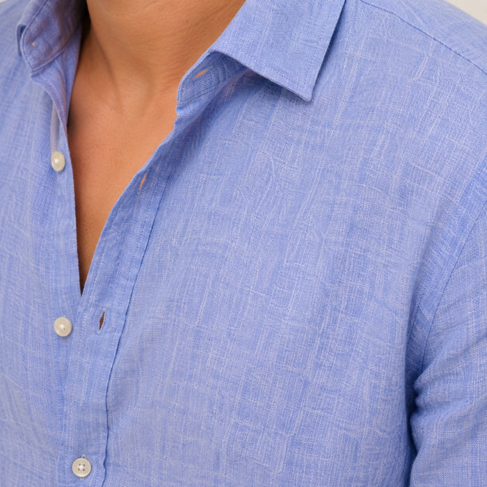 Azure Coast Linen Shirt