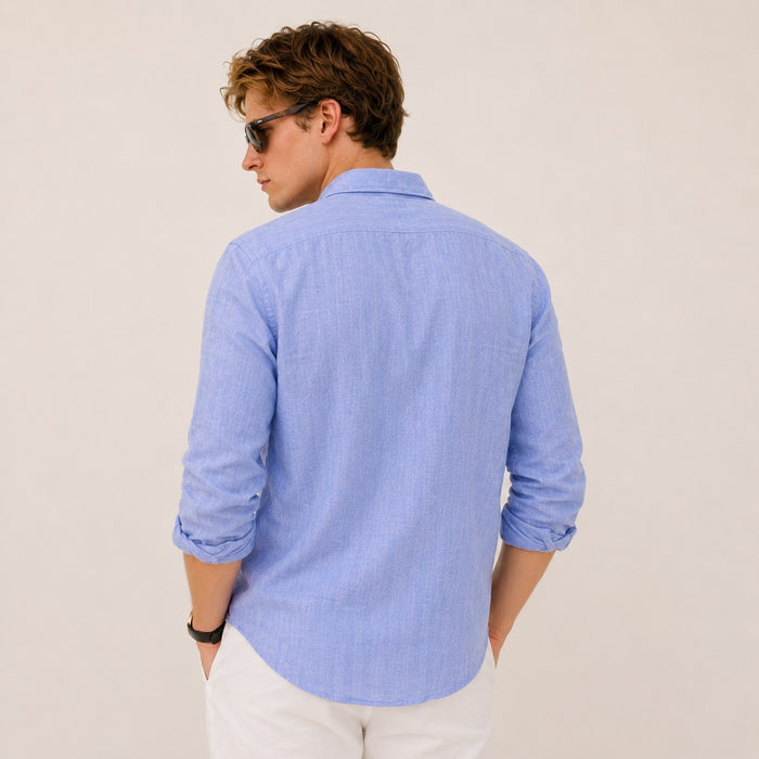 Azure Coast Linen Shirt