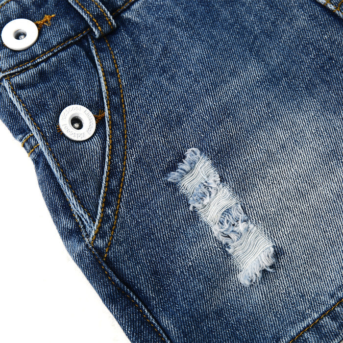 Baby Girls Denim Shorts, Toddler Little Boys Soft Jeans Summer Shortalls