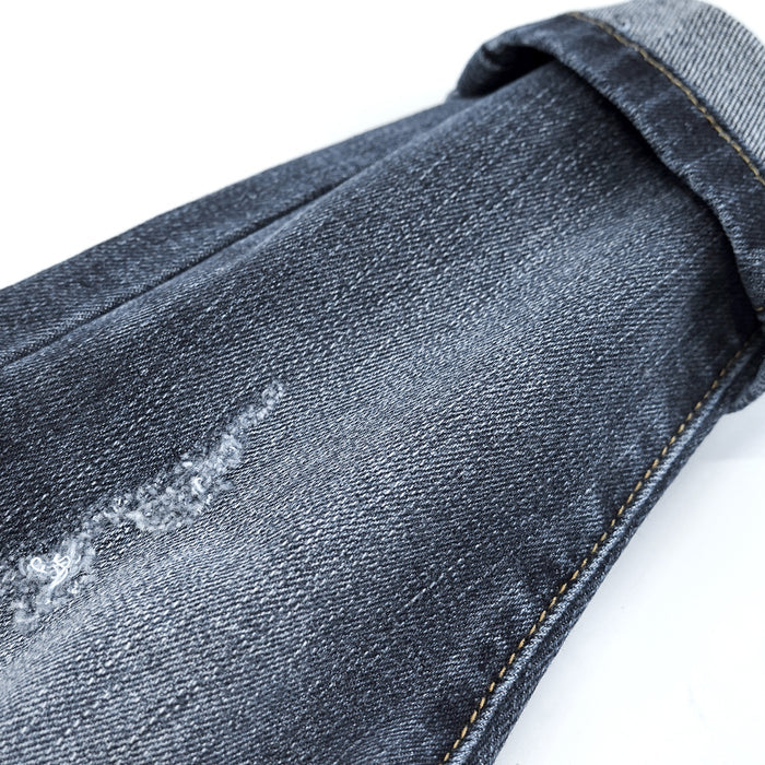 Baby Jeans,Little Toddler Elastic Band Inside with D-ring Distressed Vintage Creasing Stretch Denim Pants