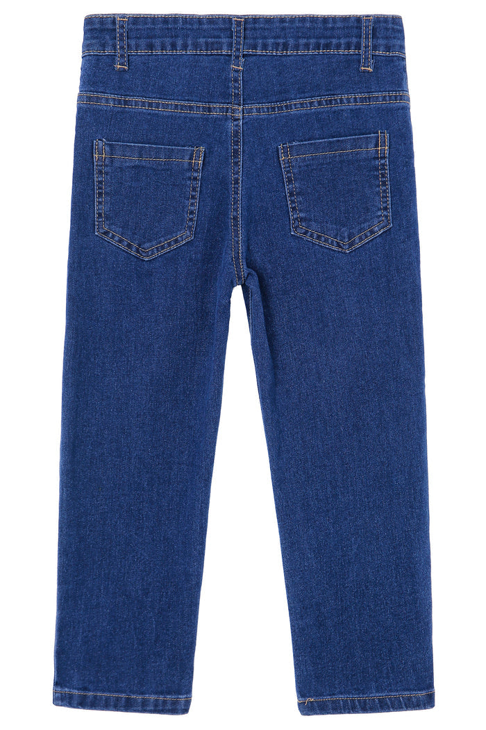 Baby Little Girls Jeans, 12M-5T Embroidered Strechy Denim Soft Slim Pant