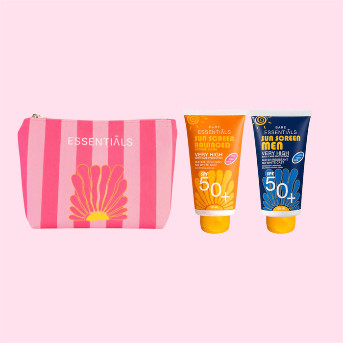 Balanced + Men Sunscreen SPF50+ with SOL Pouch - Essentials
