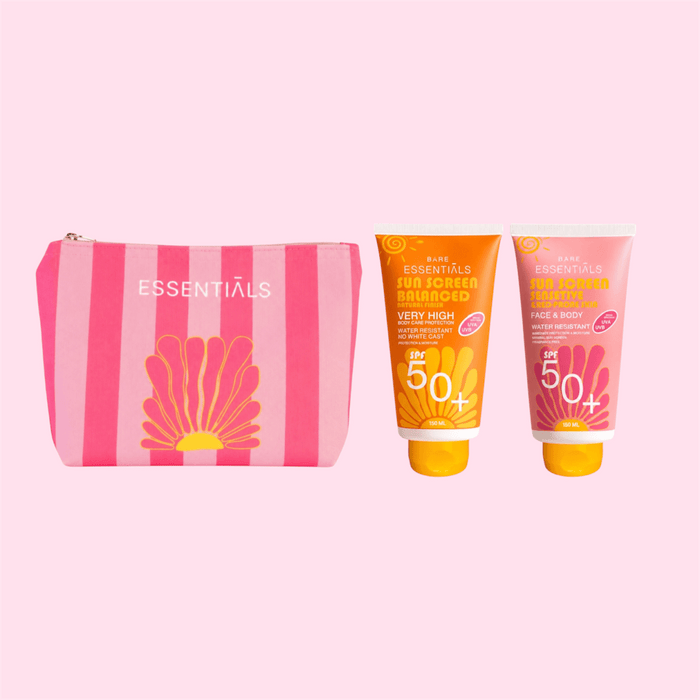 Balanced or Men + Kids or Sensitive Sunscreen SPF50+ with SOL Pouch - Essentials