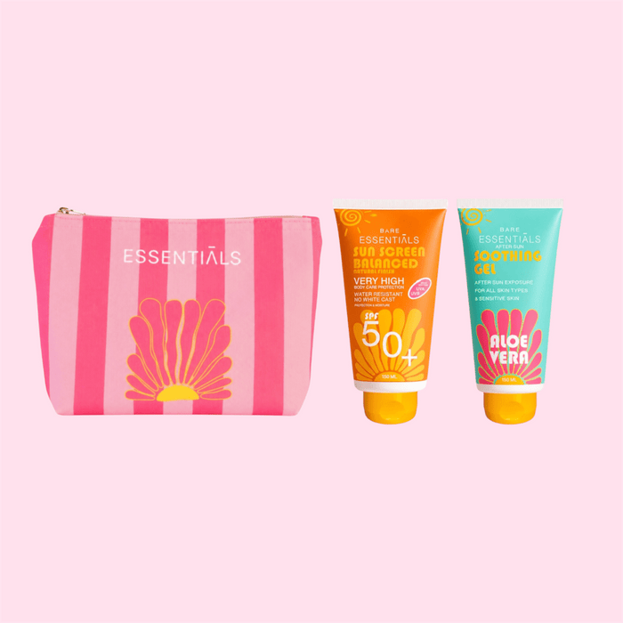 Balanced or Men Sunscreen SPF50+ with Soothing Gel+ SOL Pouch - Essentials