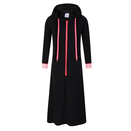 bathrobe varsity design - black