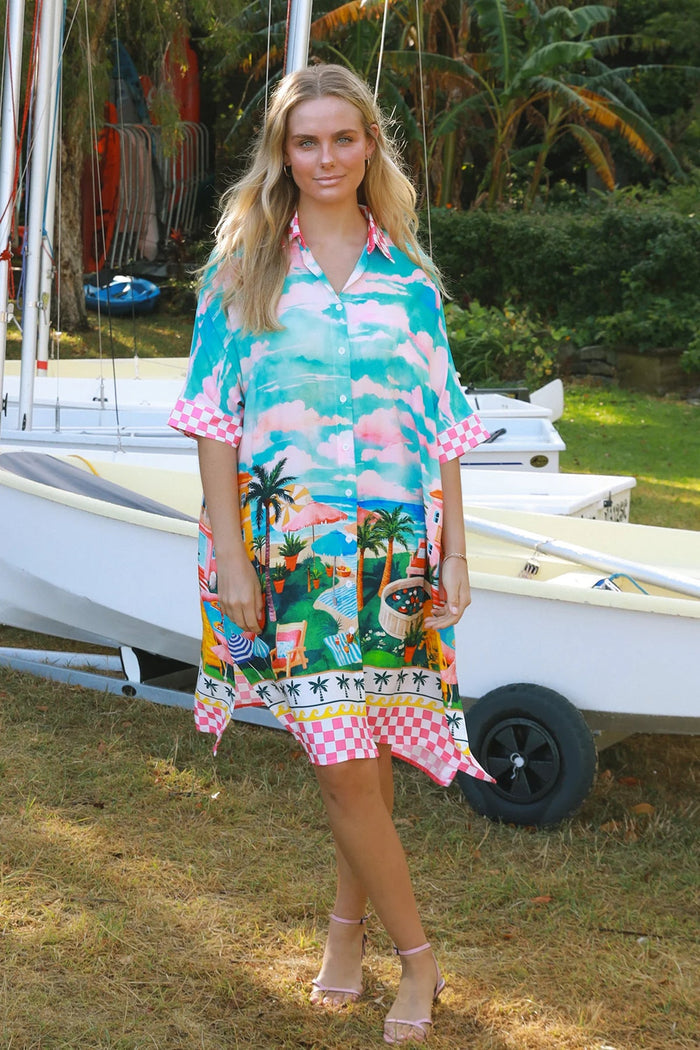 Beach House Dreams Shirt Dress