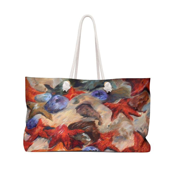 Beach Starfish Weekender Bag back