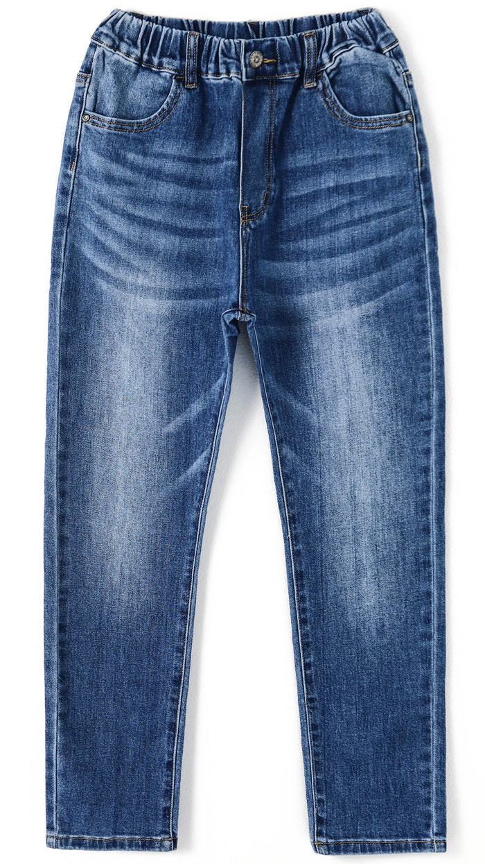 Big Girls Jeans, 5-14T Simple Design Boys Ribbed Waist Denim Pants