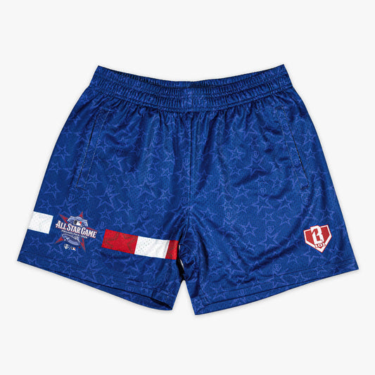 Red, White & Blue BL101 All-Star Game shorts — front view