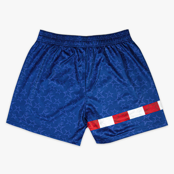Red, White & Blue BL101 All-Star Game shorts — back view
