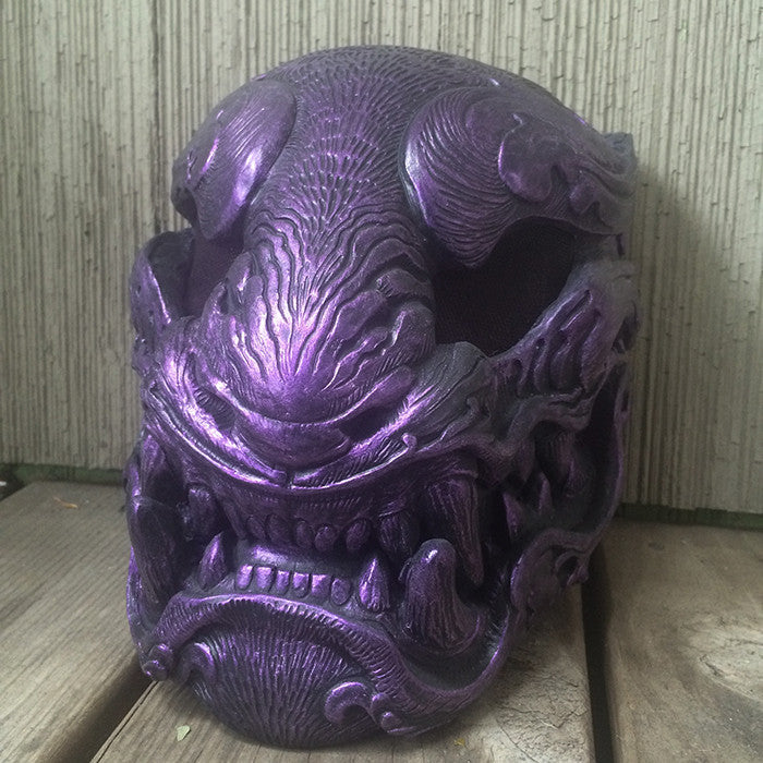 BLACK AND PURPLE PANTHER MASK- READY TO WEAR
