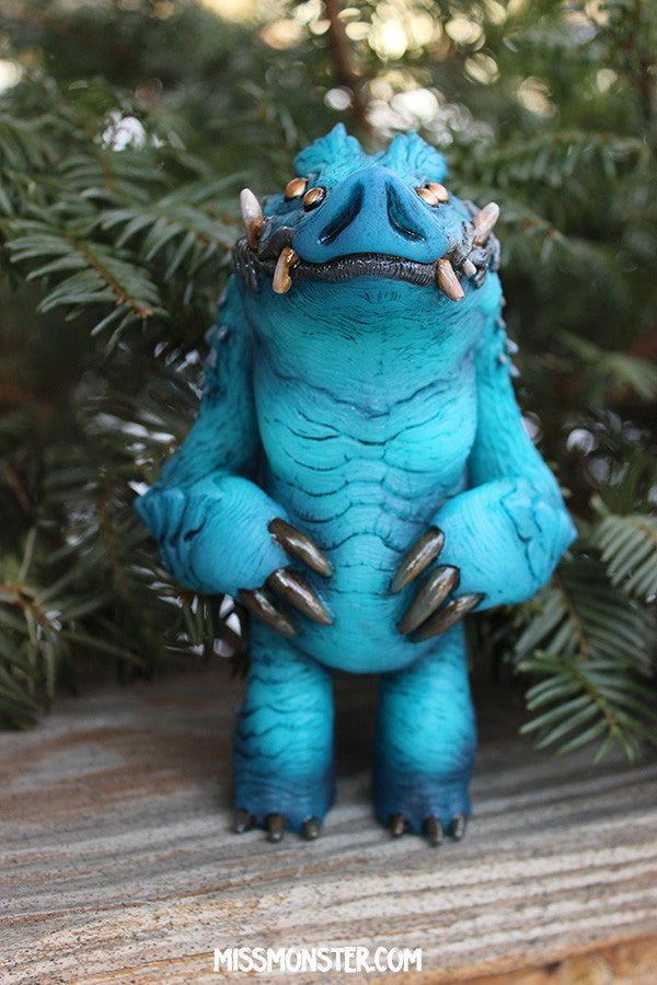 BLUE HAWGMAW- ONE OF A KIND PAINTED- GLOW IN THE DARK