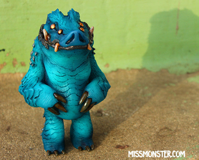BLUE HAWGMAW- ONE OF A KIND PAINTED- GLOW IN THE DARK