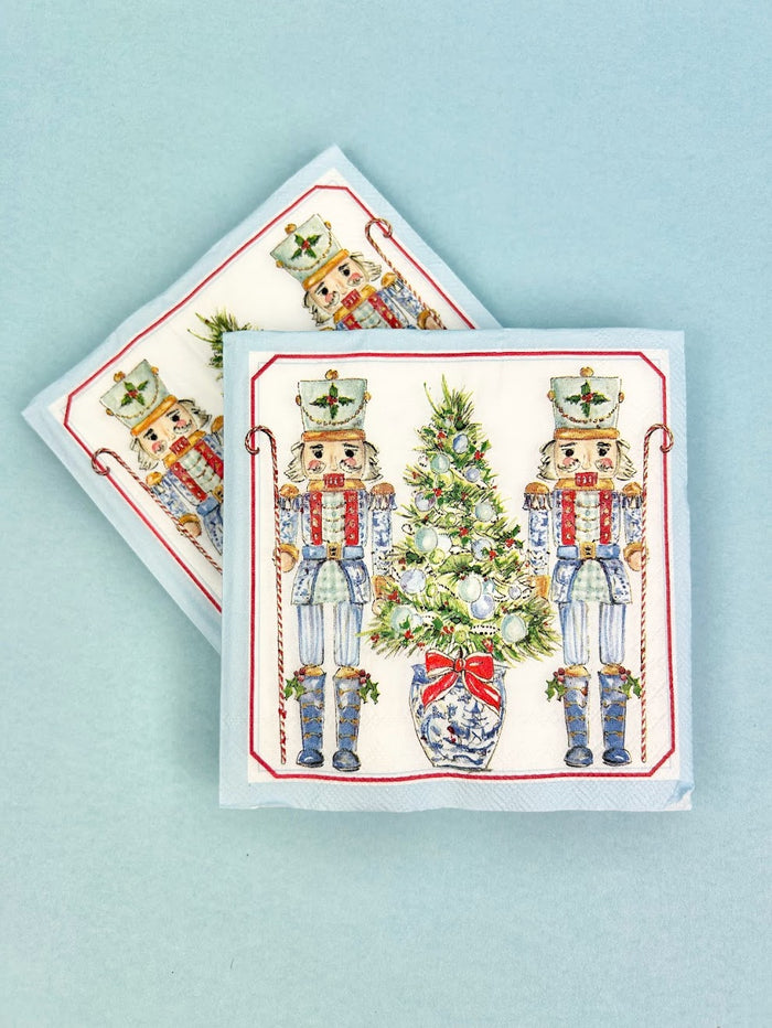 Blue Nutcrackers Napkins Napkins in  at Wrapsody