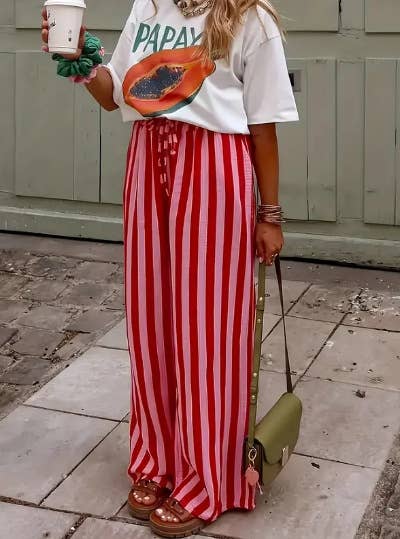 Boho Beach Stripe Pants