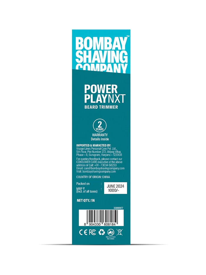 Bombay Shaving Company Power Play NXT Beard Trimmer