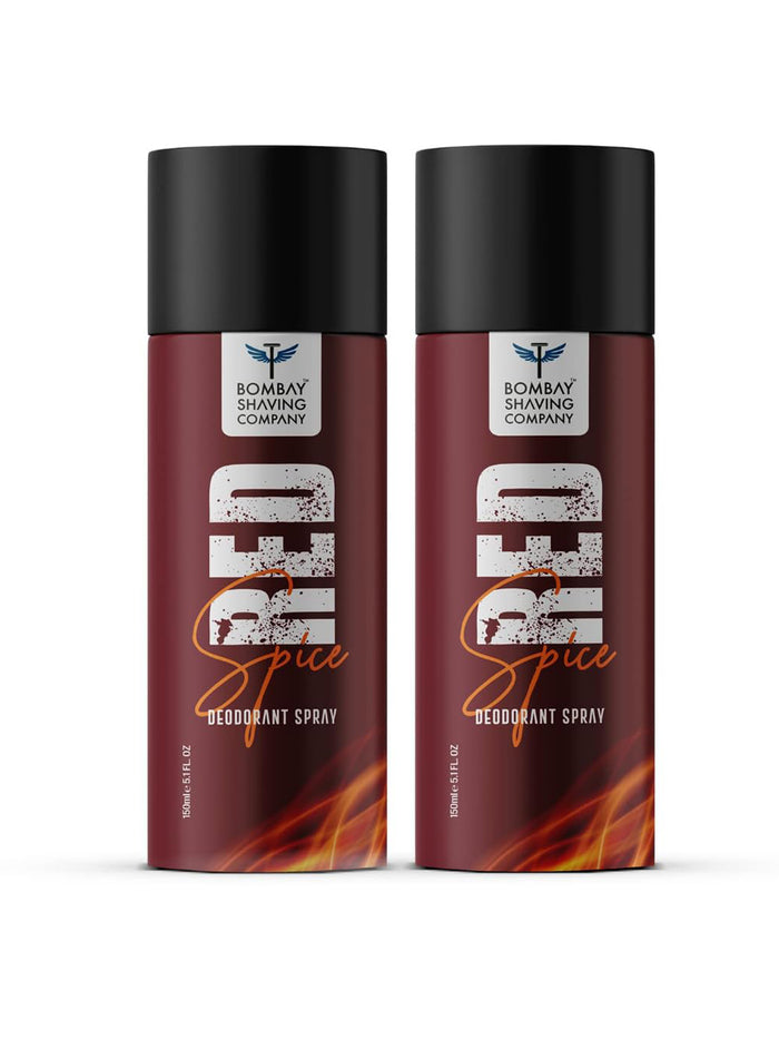 Bombay Shaving Company Red Spice Deodorant Spray (150ml) (Pack of 2)