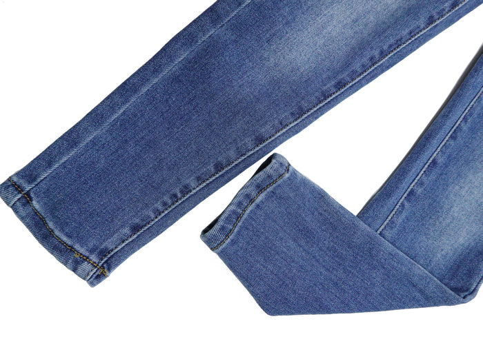 Boy Girl Overall Large Pockets Soft Washed Denim Jumpsuit