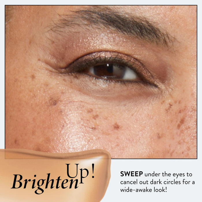 The Bright Stuff Illuminating Under Eye Concealer - education on model macro