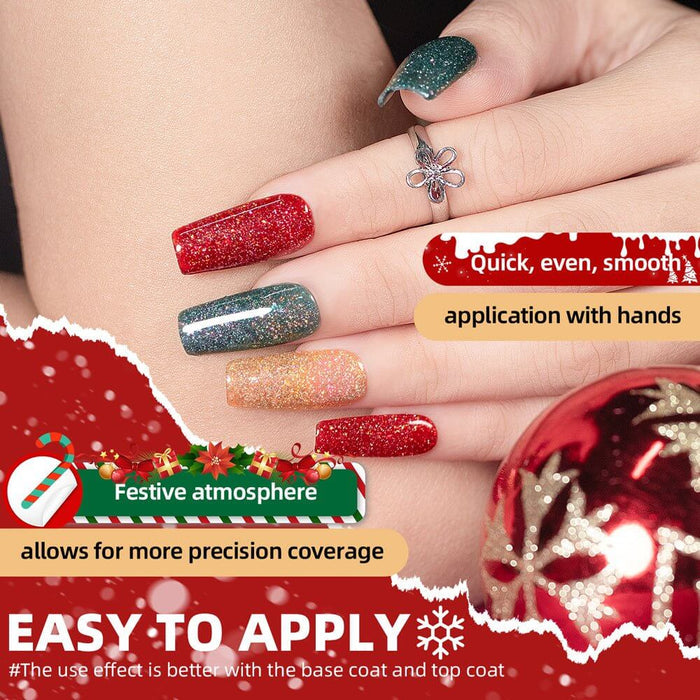 Sparkle Glitter Gel Polish for Christmas New Year Celebrations