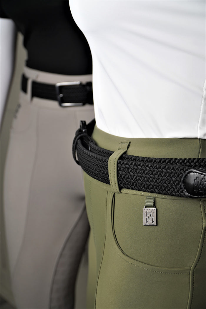 equestrian black belt on maniquin