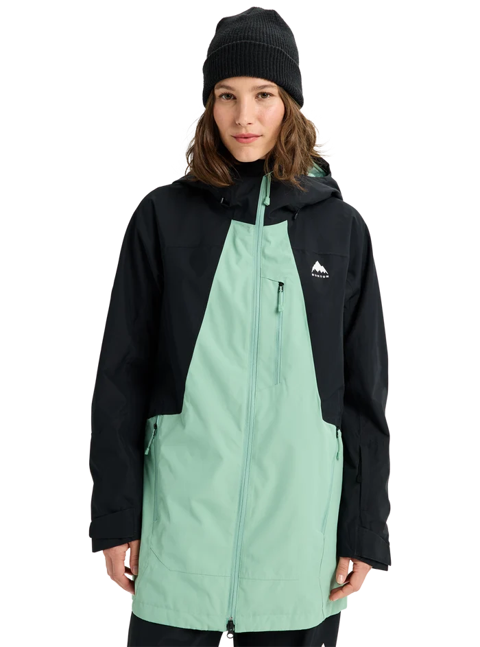 Product image of Women's Burton Reserve 2L Jacket[Variant:True Black / Soft Sage]