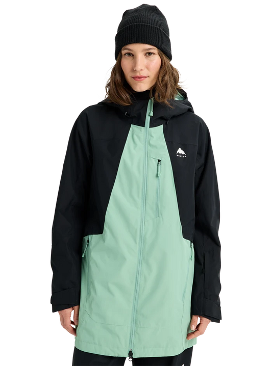 Product image of Women's Burton Reserve 2L Jacket[Variant:True Black / Soft Sage]