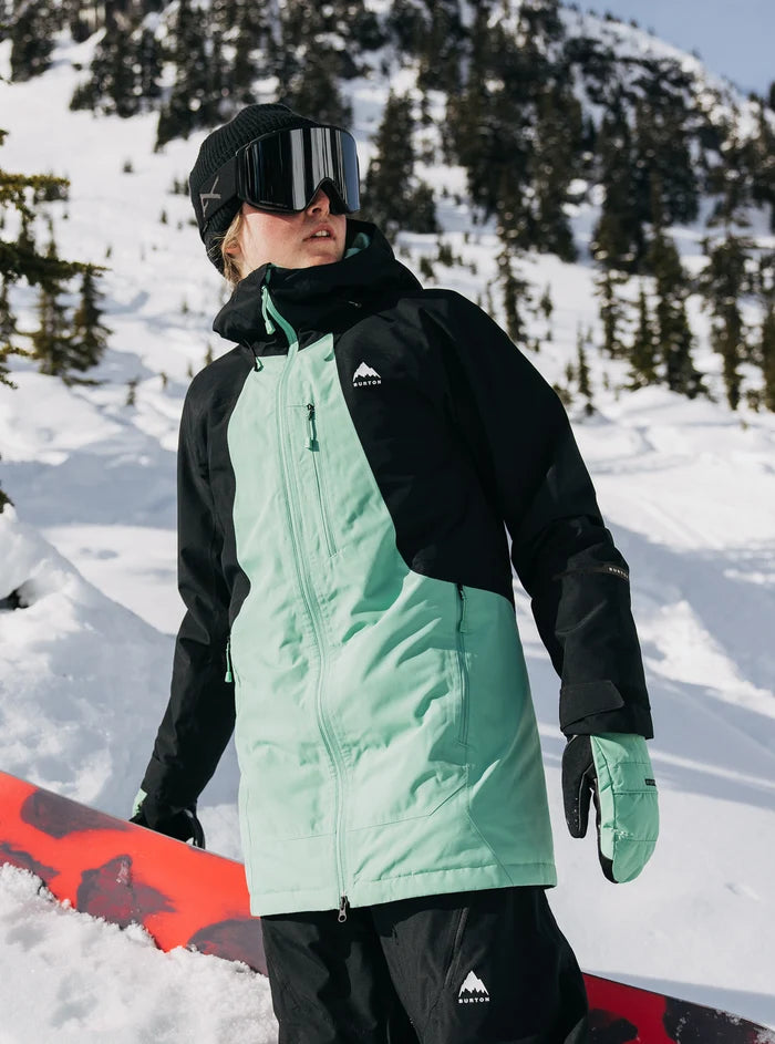 Product image of Women's Burton Reserve 2L Jacket[Variant:True Black / Soft Sage]