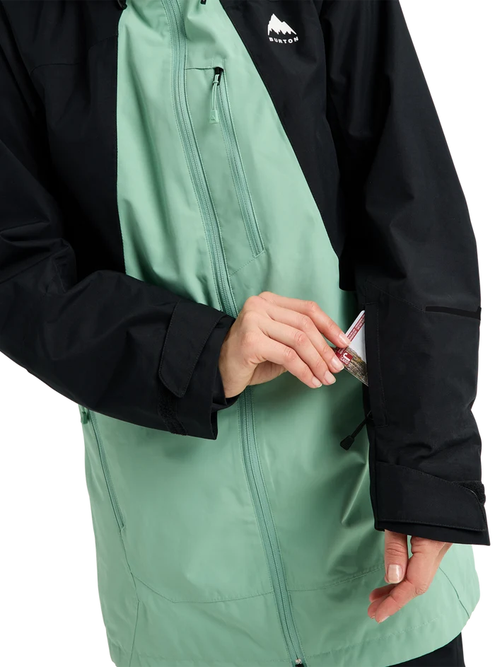 Product image of Women's Burton Reserve 2L Jacket[Variant:True Black / Soft Sage]