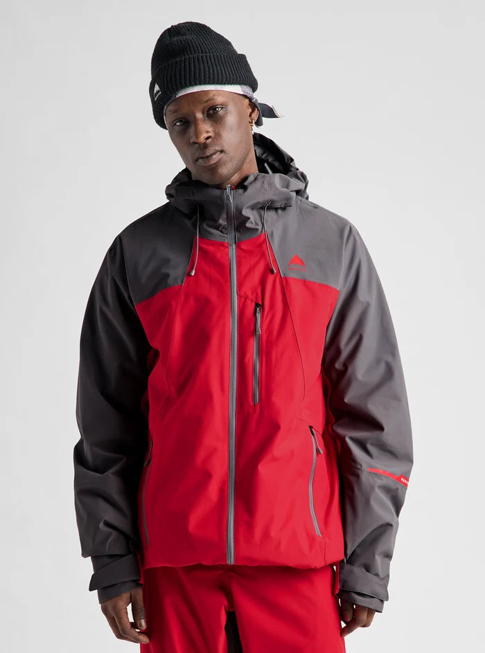 Product image of Men's Burton Reserve 2L Jacket[Variant:Gotham Gray / Geranium Red]