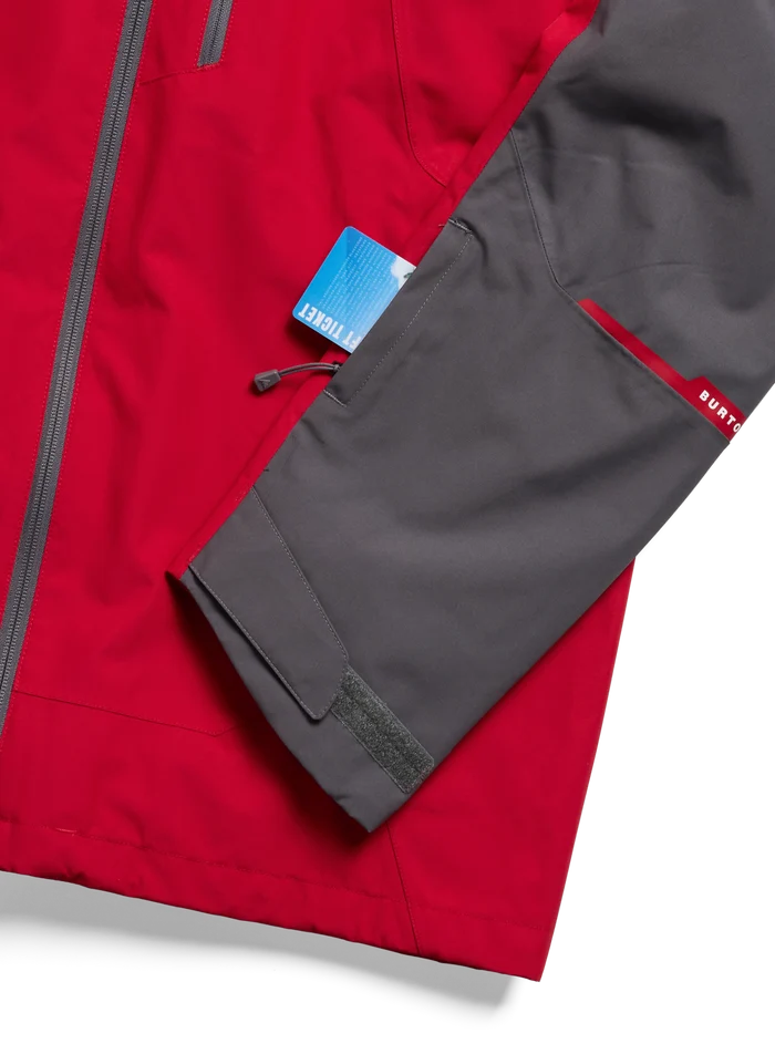 Product image of Men's Burton Reserve 2L Jacket[Variant:Gotham Gray / Geranium Red]