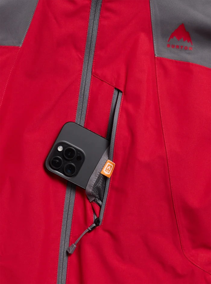 Product image of Men's Burton Reserve 2L Jacket[Variant:Gotham Gray / Geranium Red]