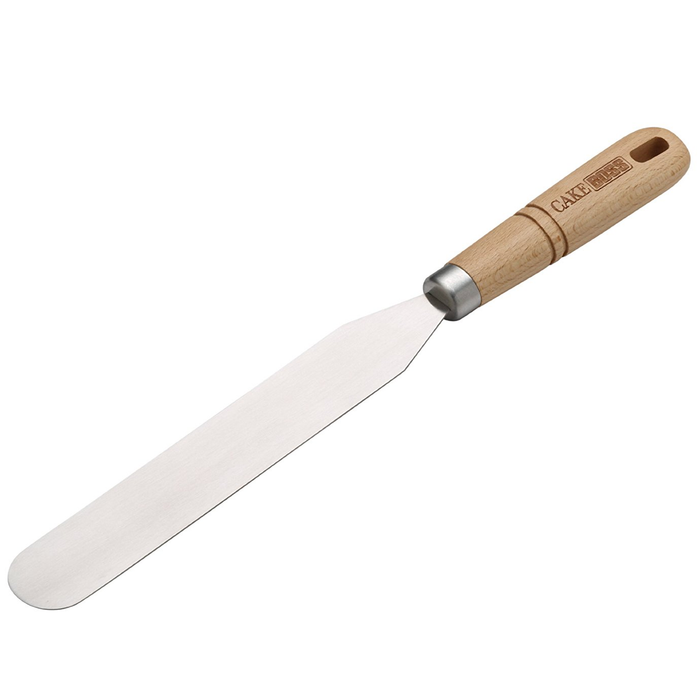 CAKE BOSS BEECHWOOD 8'' ICING SPATULA - BROWN