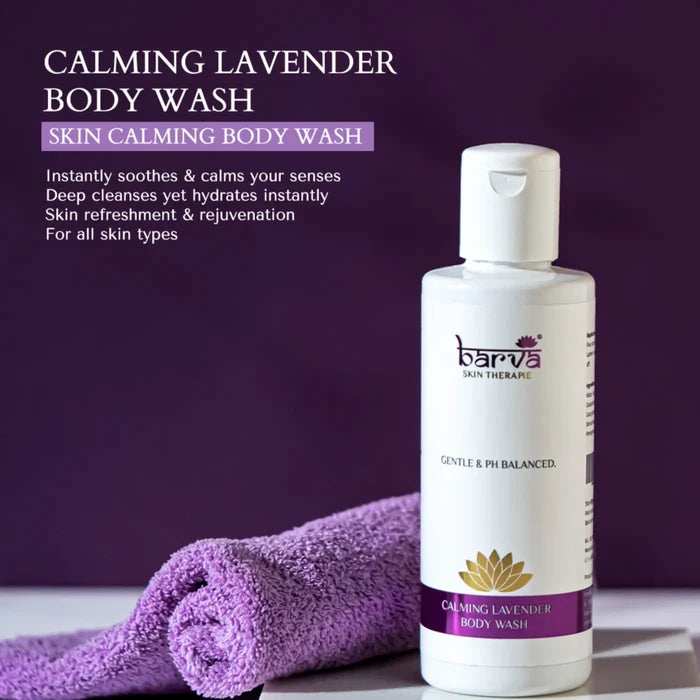 Calming Lavender Body Wash / Shower Gel with Aloe Vera - 200ml | for women and men - MAIN
